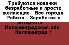 Требуются новички, безработные и просто желающие - Все города Работа » Заработок в интернете   . Калининградская обл.,Калининград г.